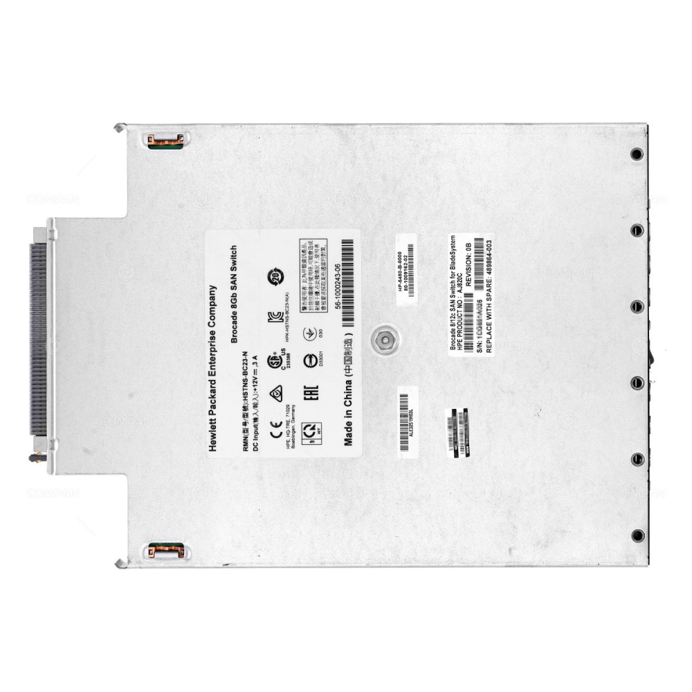 489864-003  HP BROCADE 8/12 SAN SWITCH FOR C-CLASS BLADESYSTEM V3 (C7000)